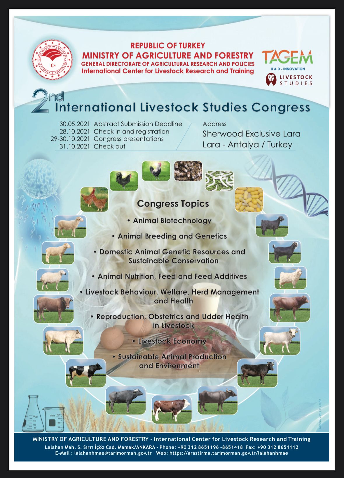 2. Uluslararası Hayvancılık Çalışmaları Kongresi